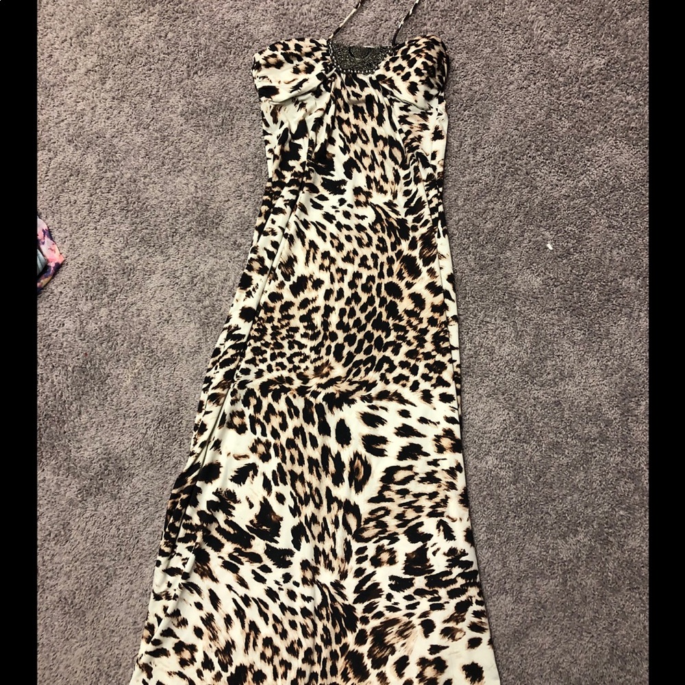 Leopard maxi dress